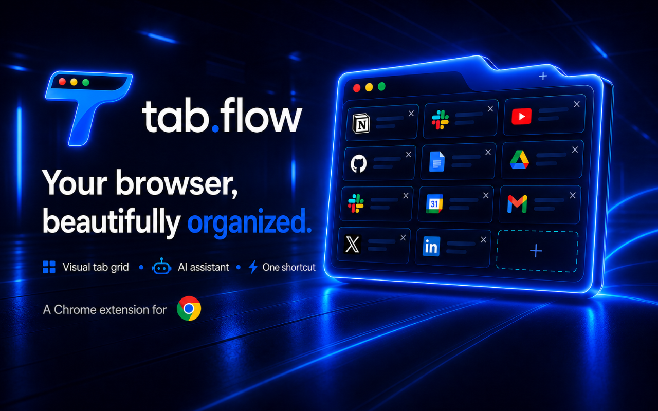Tab Flow tab.flow - Smart Tab Manager for Chrome